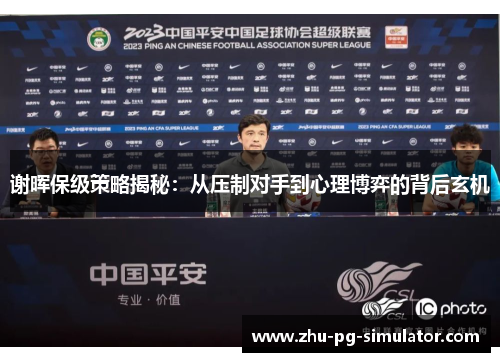 谢晖保级策略揭秘：从压制对手到心理博弈的背后玄机